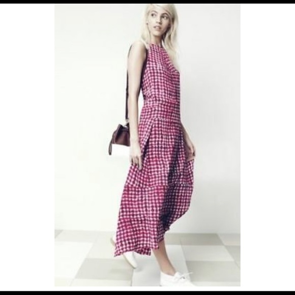 NWT STRAIGHT OFF THE RUNWAY! Tory Burch silk midi dress.Classic Elegant $795 - Picture 3 of 8